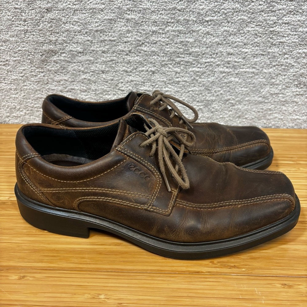 ECCO‎ Men’s  Lace Up Brown Oxfords Dress Shoes EU43 US 9